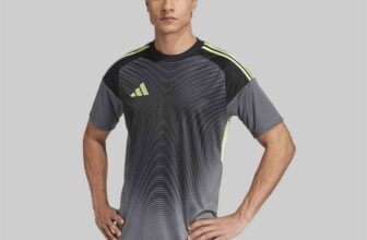 Adidas Mens Tiro 25 Competition Short Sleeve Goalkeeper Jersey Grey/Yellow – Various Sizes Available