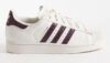 Adidas Originals Superstar II Trainers White with Maroon Croc Colourway – With Code – Sizes 3.5-6, 7, 8.5, 9