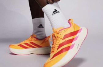 Adidas Running Adizero EVO SL ATR Trainers (Orange/Red – Sizes 8-10) – With Code