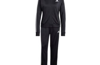 Adidas Womens Essentials 3-Stripes Track Suit Black XS