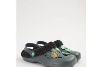 Adult Scooby Doo Black Fleece Lined Clogs – Size 7-8 / 9-10 / 11-12 – Free CC
