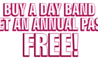 Adventure Island Day Band includes Free Annual Pass