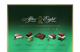 After Eight Collection Dark & Milk Peppermint Mint Chocolate Box 199g