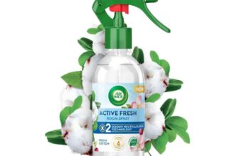 Airwick Premium Air Freshener, Fresh Cotton Scent, 236ml, Non-Wet Spray