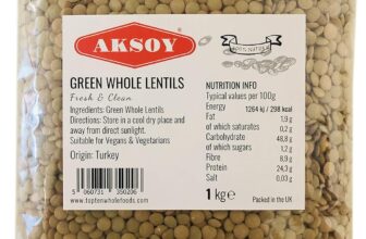 Aksoy Green Whole Lentils 1KG Nutty Flavour and Firm Texture Perfect for Soups, Stews, Curries, Salads, and Side Dishes Ideal Staple for Everyday Cooking (Packaging May Vary)