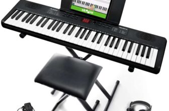 Alesis Melody 61 Keyboard Piano for Beginners with 61 Keys, Speakers, Stand, Bench, Headphones, Tablet/Sheet Music Stand, 300 Sounds