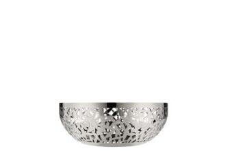 Alessi Cactus Decorated Fruit Bowl, 18/10 St. Steel, Mirror Polished, 21 Cm