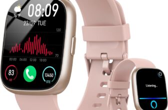 Alexa Smart Watch for Men Women, 1.83 HD Fitness Watch with Bluetooth 5.3 Call, New Smartwatch with Heart Rate/Sleep/Stress Monitor/110 Sport, IP68 Waterproof Activity Tracker for Android iOS, Pink
