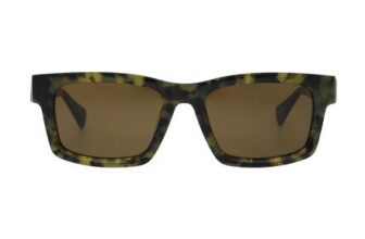 AllSaints Mens Structured Rectangle Sunglasses