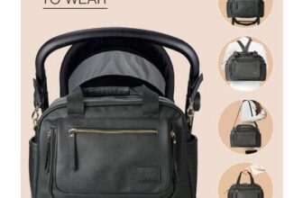 Allis Baby Plus, Luxury Black Changing Bag with Changing Mat Free P&P