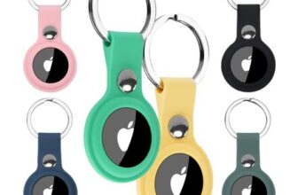 Alyvisun 6 Pack Silicone AirTag Holder, 360 Protection