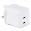 Amazon Basics 35W Dual USB-C GaN Charging Brick – PPS, PD 3.1, SFC White
