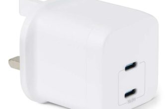 Amazon Basics 35W Dual USB-C GaN Charging Brick – PPS, PD 3.1, SFC White