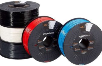 Amazon Basics ABS 3D Printer Filament, 1.75mm, 5 Assorted Colors, 1 kg per Spool, 5 Spools (£29.04 S&S)