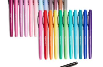 Amazon Basics Felt Tip Marker Pens, 24-Pack, Multicolor