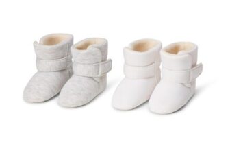 Amazon Essentials 2 Pairs Unisex Baby Booties (2 UK Child)