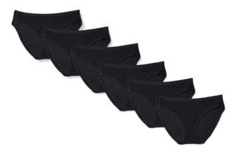 Amazon Essentials 6 Pairs Womens Cotton Bikini Briefs (Size 14)