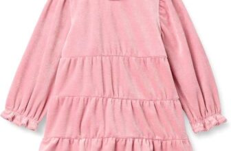 Amazon Essentials Baby Girls Long Sleeve Corduroy Dress in Pink – 12 months