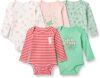 Amazon Essentials Disney Marvel Star Wars Unisex Babies Long-Sleeve Bodysuits, Pack of 5