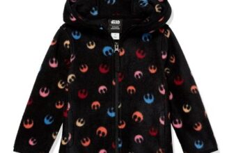 Amazon Essentials Girls Star Wars Polar Fleece Hoodie, 3 Years
