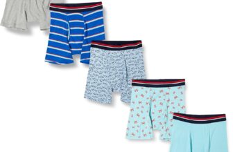 Amazon Essentials Mens Breathable Cotton Boxer Brief Underwear, Tag-Free