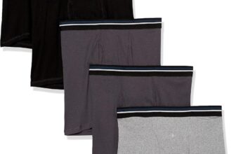 Amazon Essentials Mens Breathable Cotton Boxer Brief Underwear, Tag-Free, Pack of 5