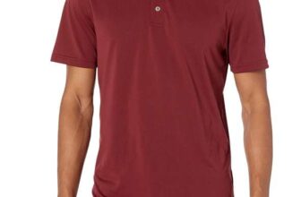 Amazon Essentials Mens Golf Polo Shirt – Burgundy XL