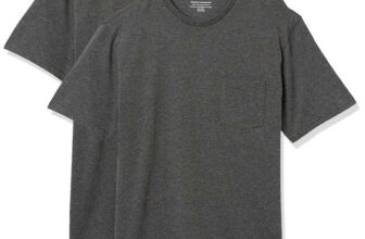 Amazon Essentials Mens Grey Pocket T-Shirt Pack of 2 – Size L