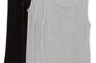 Amazon Essentials Mens Lightweight Tank Undershirts, Pack of 6 – Medium