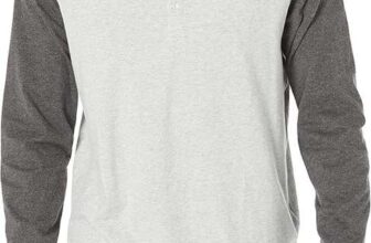 Amazon Essentials Mens Long-Sleeve Henley Shirt – Regular Fit, Size M
