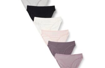 Amazon Essentials Pack of 6 Womens Cotton Bikini Briefs (Size 16)