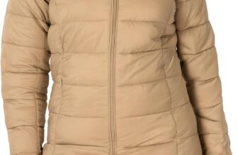 Amazon Essentials Womens Lightweight Water-Resistant Packable Hooded Puffer Jacket (Available in Plus Size)