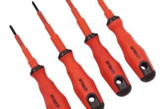 Amtech – 4pc Screwdriver Set, Compact Slotted & Phillips Drivers