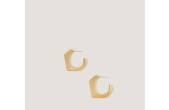 Angular Hoop Earrings