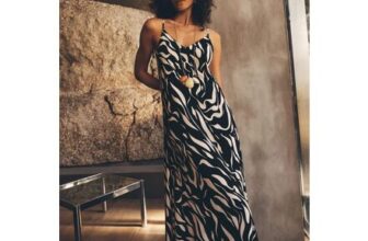 Animal Print Trapeze Cami Maxi Dress