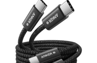 Anker 240W USB C to USB C Cable (2Pack,1.8m), USB C Charger Cable, Braided and Dirt-Free Type-C Fast Charging Cable