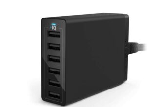 Anker PowerPort 60 W 6-Port Family-Sized Desktop USB Charger with PowerIQ , Black – Sold by AnkerDirect UK / FBA