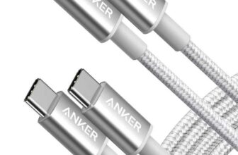 Anker USB C to USB C Charger Cable, New Nylon(6 ft/1.8m, 2-Pack), 60W (3A) Sold by AnkerDirect UK / FBA