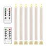 AnnSpa 6-Pack LED Flameless Taper Candles, Flickering, Battery Operated