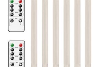 AnnSpa 6-Pack LED Flameless Taper Candles, Flickering, Battery Operated