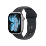 Apple Watch Series 11 GPS 42mm Smartwatch with Space Grey Aluminium Case with Black Sport Band S/M
