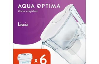 Aqua Optima Liscia Water Filter Jug 2.5L with 6 cartridges