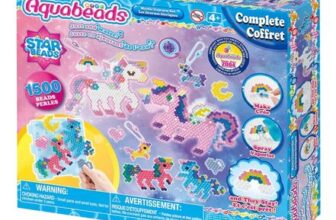 Aquabeads Mystic Unicorn Set with 1500 Multicoloured Beads in 24 Colours