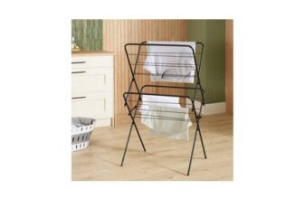 Argos Home 10m 2 Tier Indoor Airer – Black
