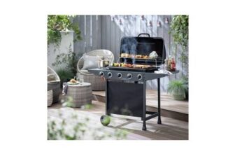 Argos Home 4 Burner with Side Burner Gas BBQ