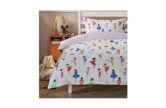 Argos Home Dancers White Kids Bedding Set – Single