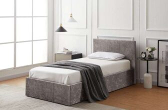 Argos Home Heathdon Single End Lift Ottoman Bed – Silver Small Double – £125