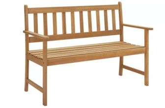 Argos Home Newbury 2 Seater Wooden Garden Bench – Light Wood or Green, Free C&C