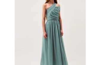 Arianna One-Shoulder Tulle Prom Dress Green