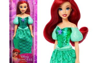 Ariel Disney Princess Posable Doll with Sparkling Clothing